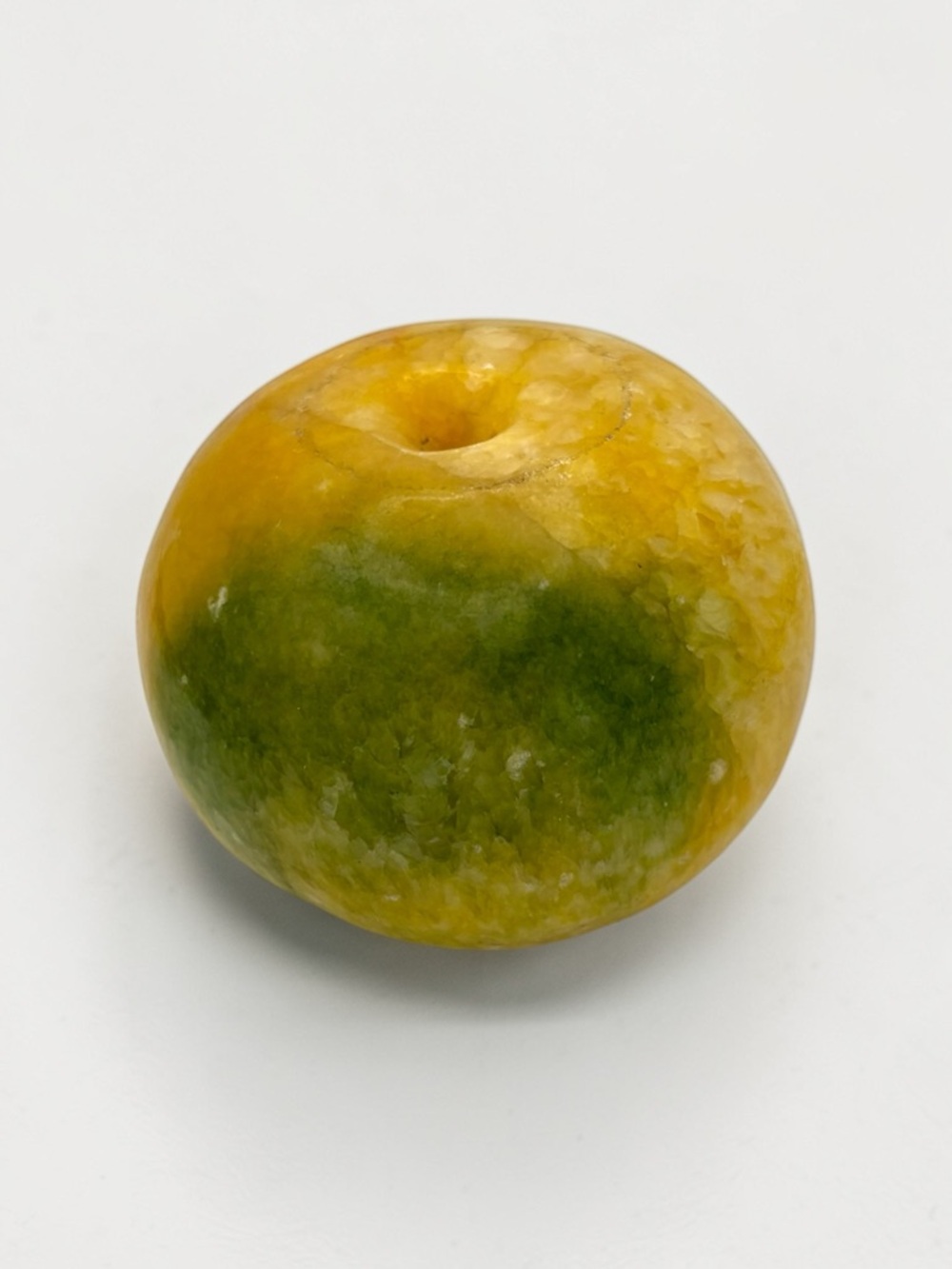 Vintage Italian Alabaster Carved Stone Decorative Fruit Green Yellow 2 3/4" - Picture 3 of 11
